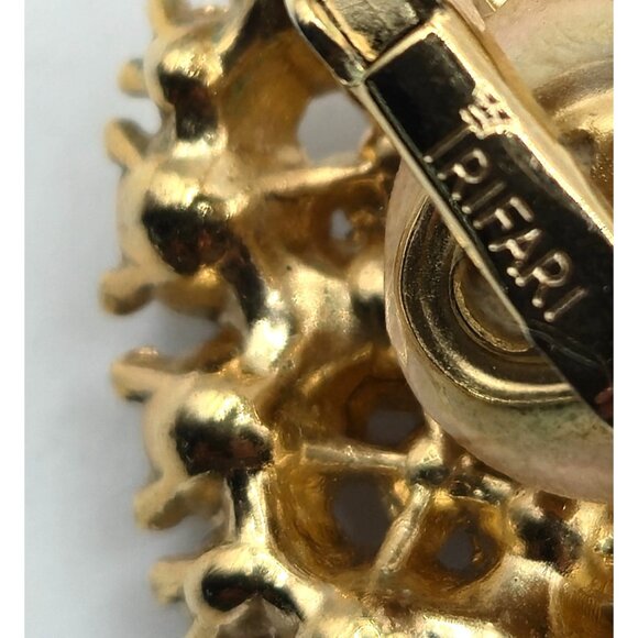 All Signed Trifari Topaz AB Necklace Demi Parure + Bonus Earrings Set - Picture 6 of 9